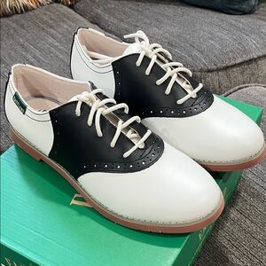 Eastland Black and White Women's Loafers